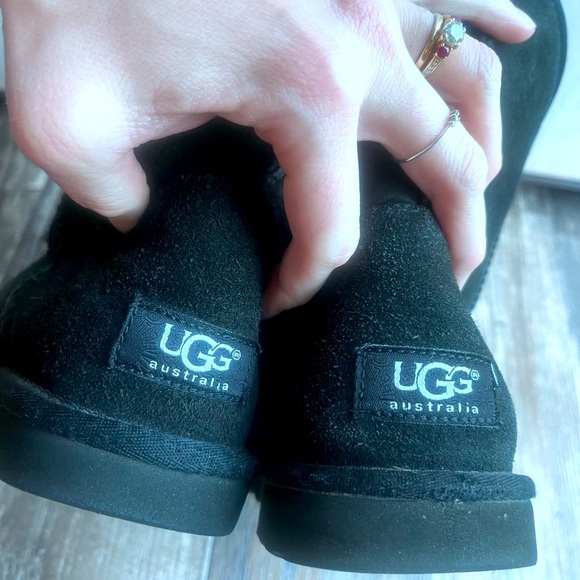 UGG Sz6 classic short ll Midi Mid calf black boot slip on Australian sheepskin - Picture 4 of 8